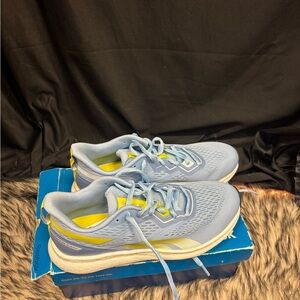 Reebok Women's Light Blue and Yellow Athletic Shoes